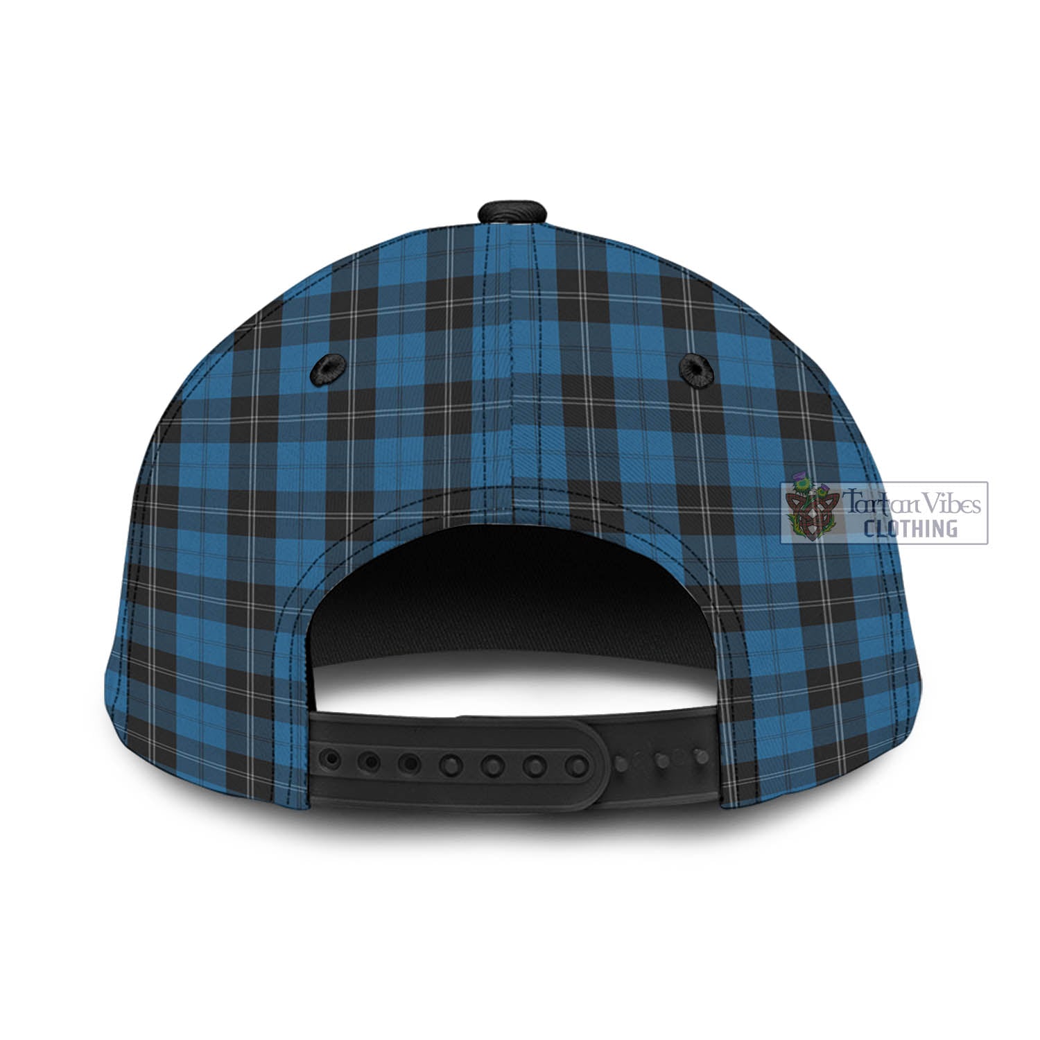 Tartan Vibes Clothing Ramsay Blue Hunting Tartan Classic Cap with Family Crest In Me Style