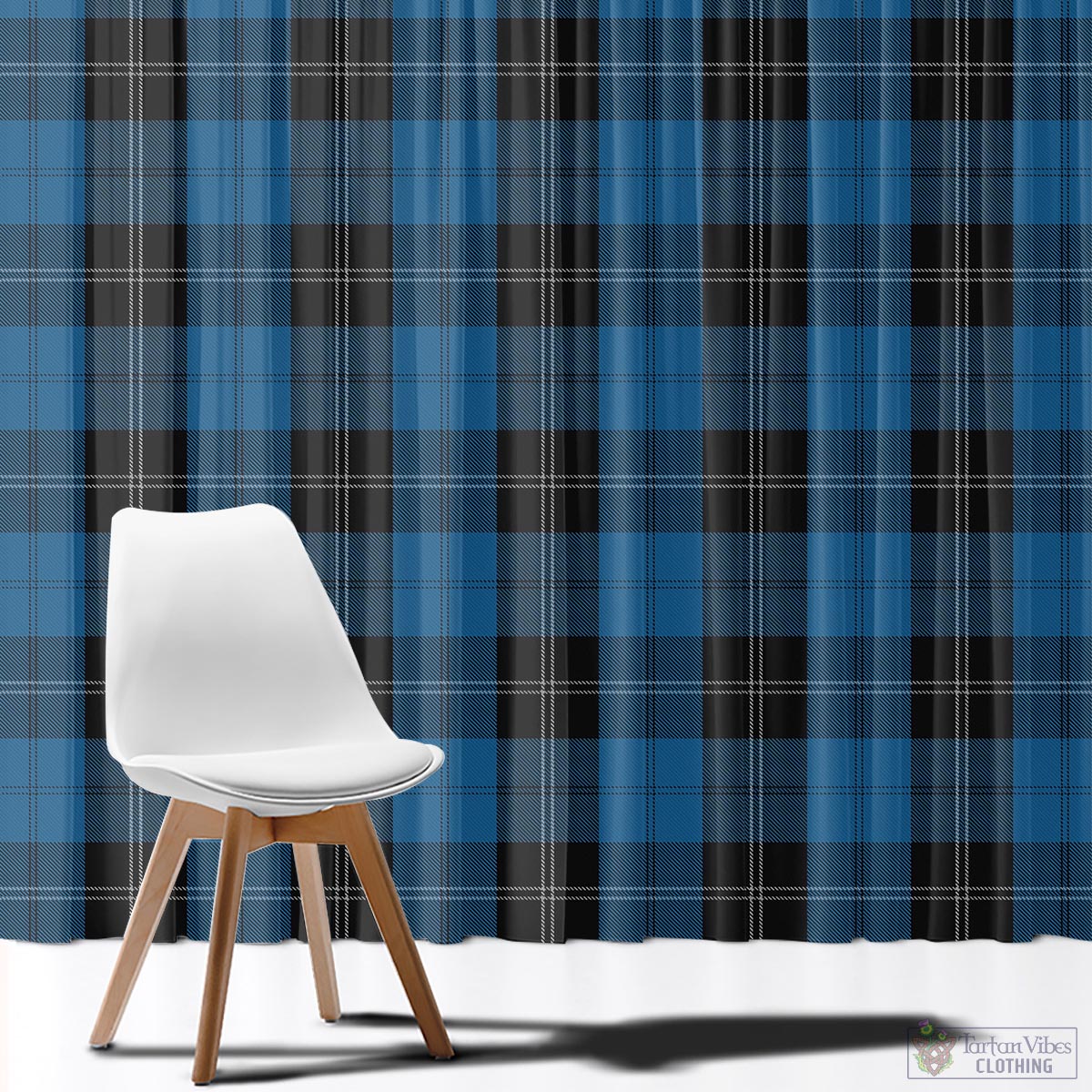 Ramsay Blue Hunting Tartan Window Curtain