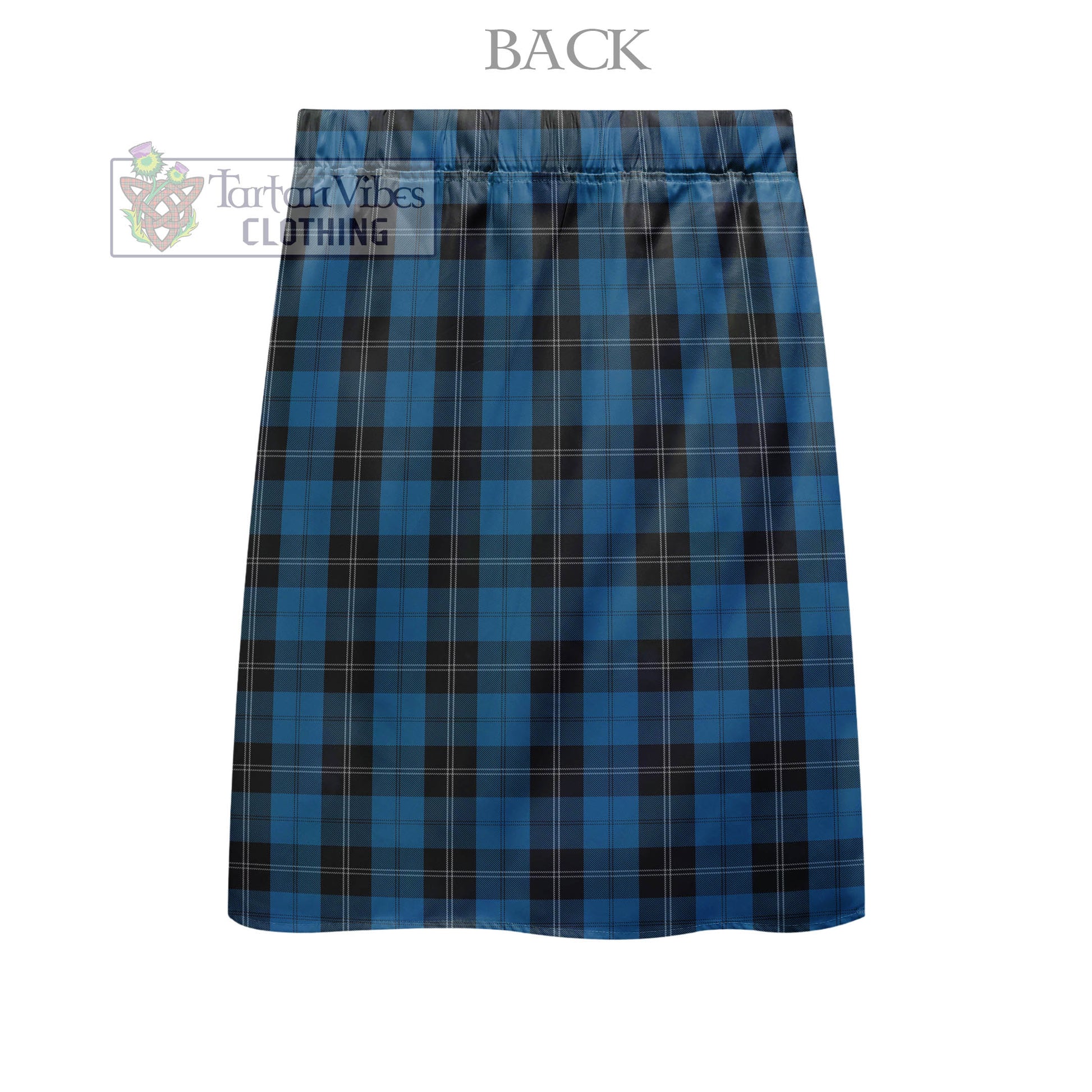 Tartan Vibes Clothing Ramsay Blue Hunting Tartan Men's Pleated Skirt - Fashion Casual Retro Scottish Style