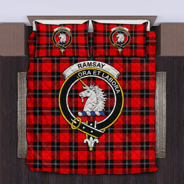 Ramsay Modern Tartan Quilt Bed Set with Family Crest