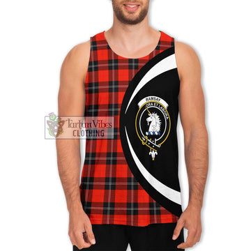 Ramsay Modern Tartan Men's Tank Top with Family Crest Circle Style