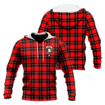 Ramsay Modern Tartan Knitted Hoodie with Family Crest