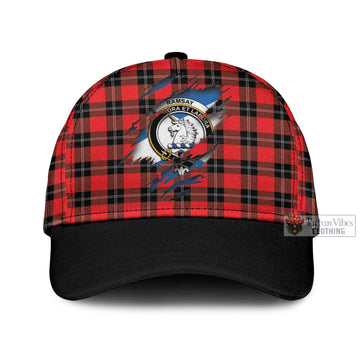 Ramsay Modern Tartan Classic Cap with Family Crest In Me Style