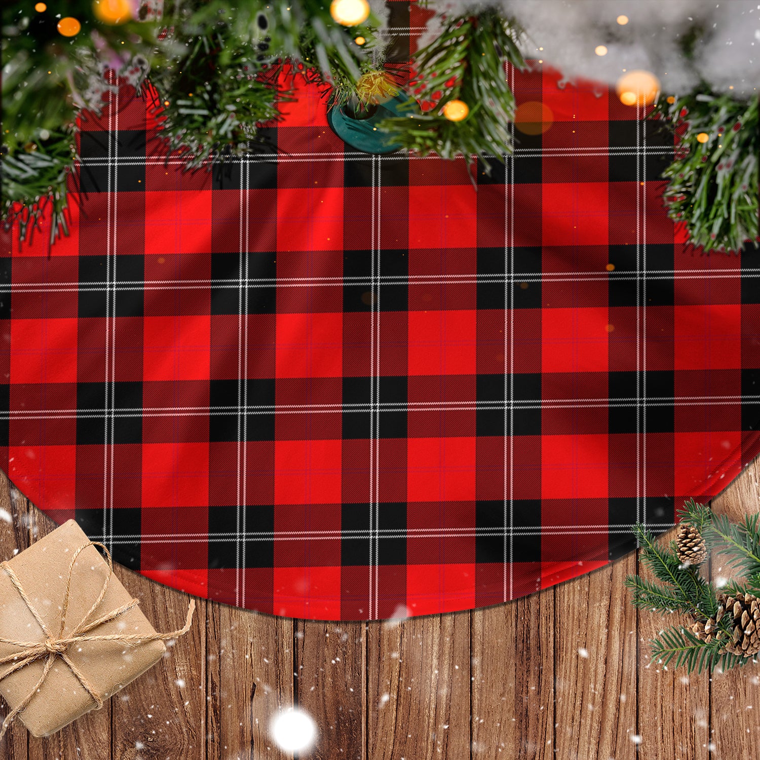 Ramsay Modern Tartan Christmas Tree Skirt - Tartanvibesclothing