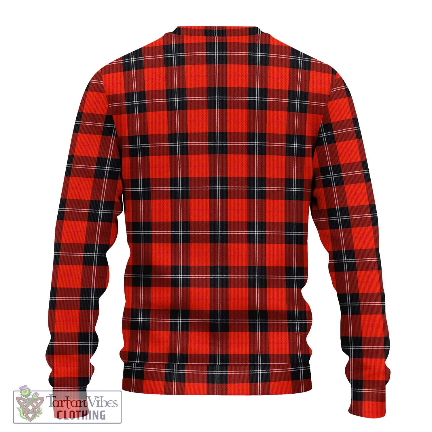 Tartan Vibes Clothing Ramsay Modern Tartan Knitted Sweater with Family Crest DNA In Me Style