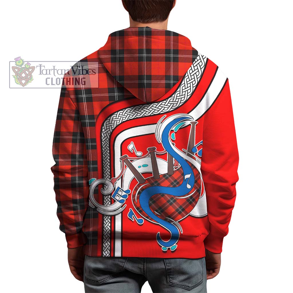 Tartan Vibes Clothing Ramsay Modern Tartan Hoodie with Epic Bagpipe Style