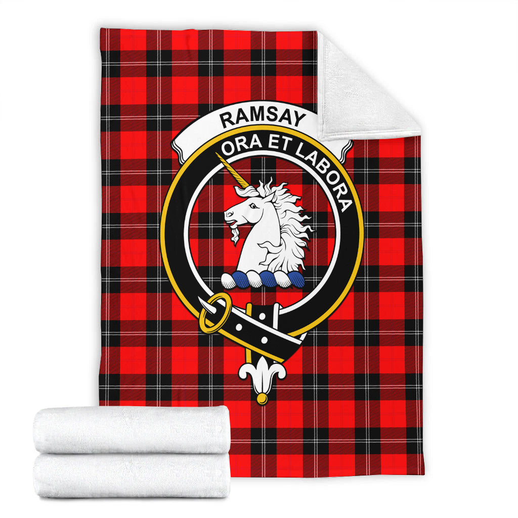 ramsay-modern-tartab-blanket-with-family-crest