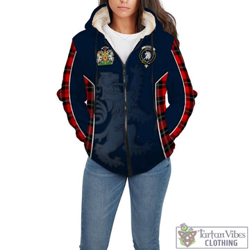 Ramsay Modern Tartan Sherpa Hoodie with Family Crest and Lion Rampant Vibes Sport Style