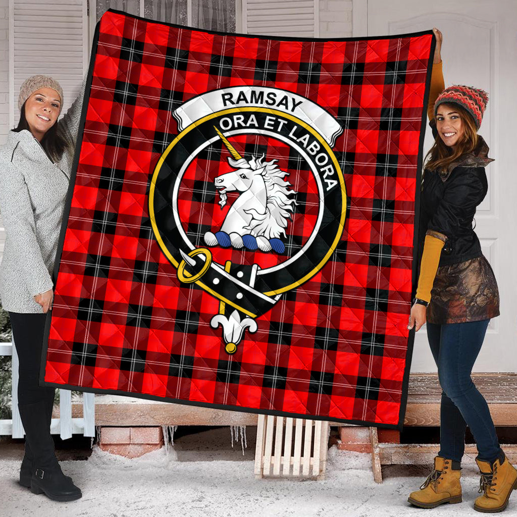 ramsay-modern-tartan-quilt-with-family-crest