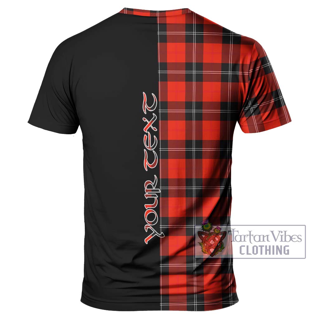 Tartan Vibes Clothing Ramsay Modern Tartan T-Shirt with Family Crest and Half Of Me Style