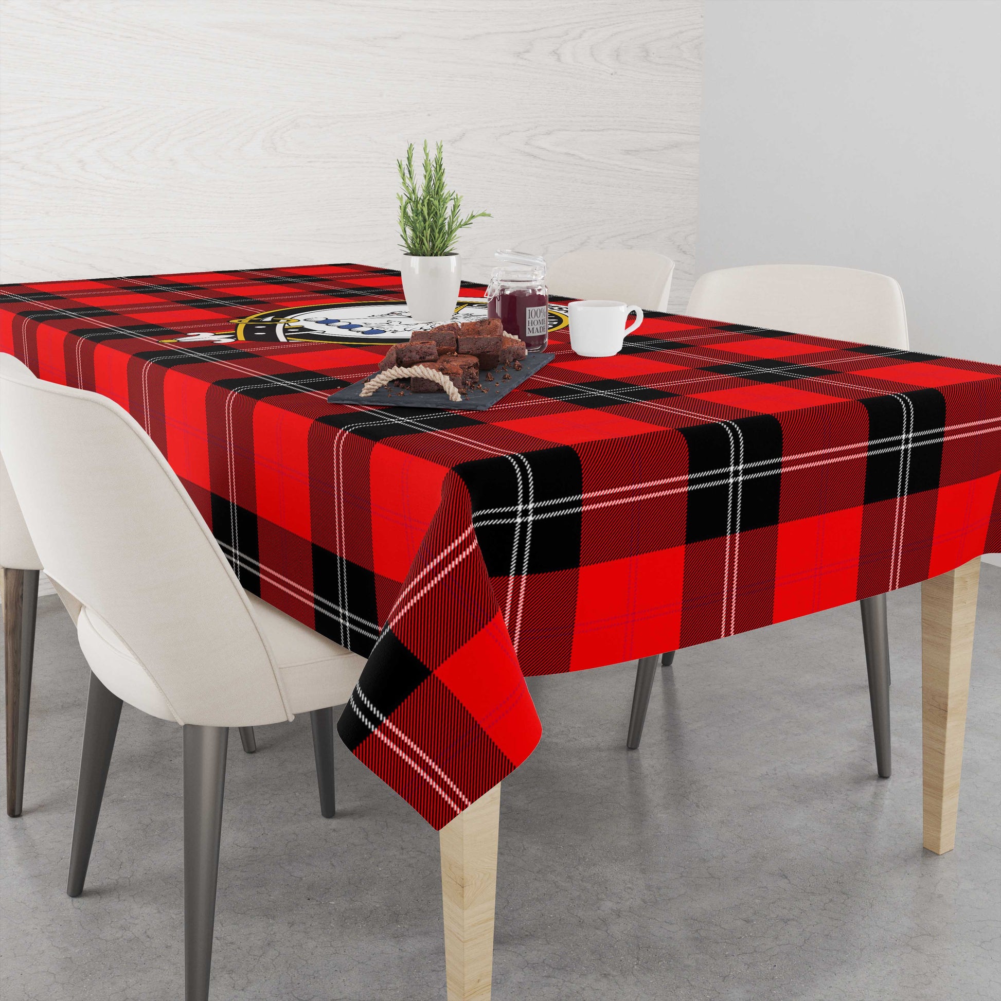 ramsay-modern-tatan-tablecloth-with-family-crest