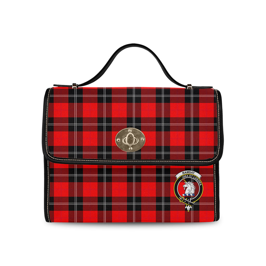 ramsay-modern-tartan-leather-strap-waterproof-canvas-bag-with-family-crest