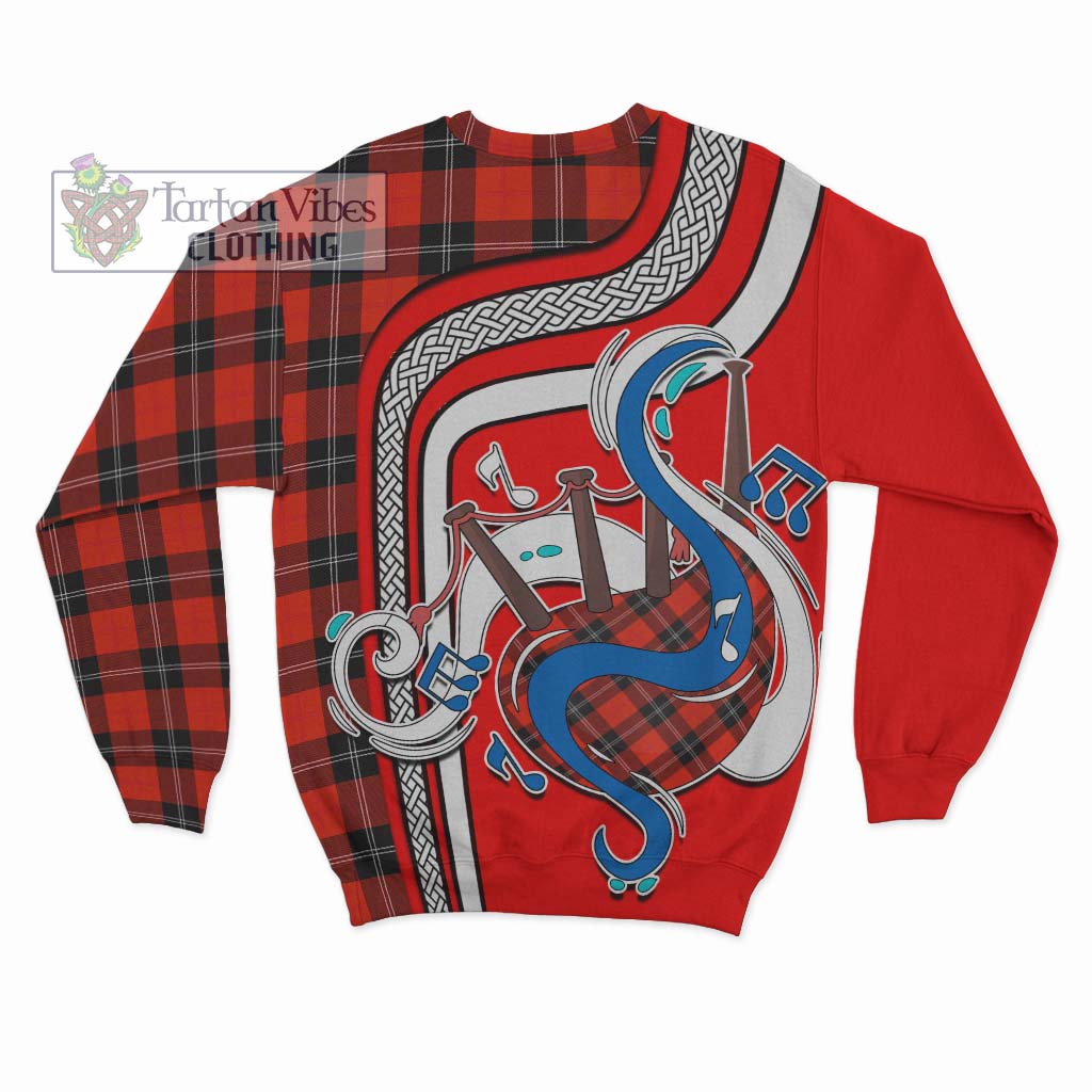 Tartan Vibes Clothing Ramsay Modern Tartan Sweatshirt with Epic Bagpipe Style