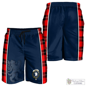 Ramsay Modern Tartan Men's Shorts with Family Crest and Lion Rampant Vibes Sport Style