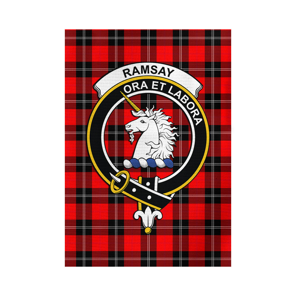 ramsay-modern-tartan-flag-with-family-crest