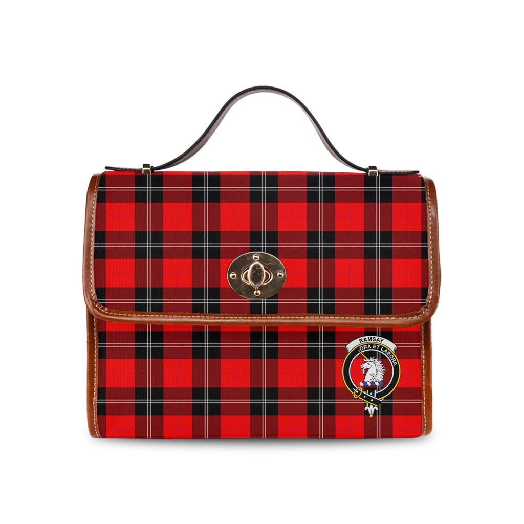 ramsay-modern-tartan-leather-strap-waterproof-canvas-bag-with-family-crest