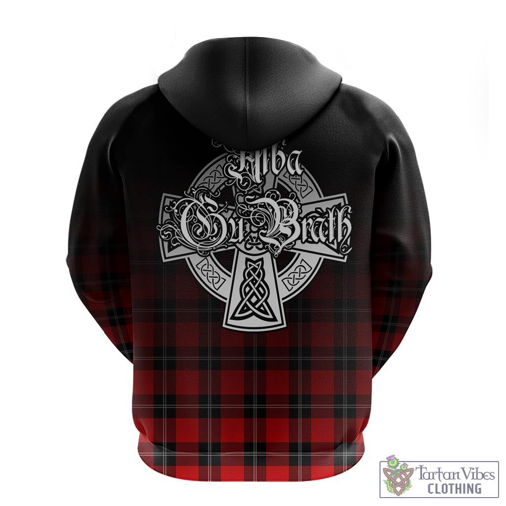 Tartan Vibes Clothing Ramsay Modern Tartan Hoodie Featuring Alba Gu Brath Family Crest Celtic Inspired