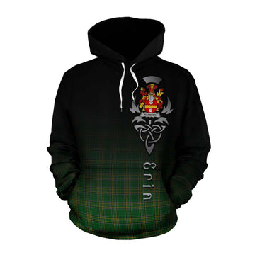 Ramsden Irish Clan Cotton Hoodie with Coat of Arms Erin Go Bragh Celtic Inspired Pullover Hoodie XS - Tartan Vibes Clothing