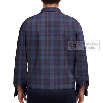 Rangers Tartan Unisex Lapel Cotton Jacket - Tartan Vibes Clothing