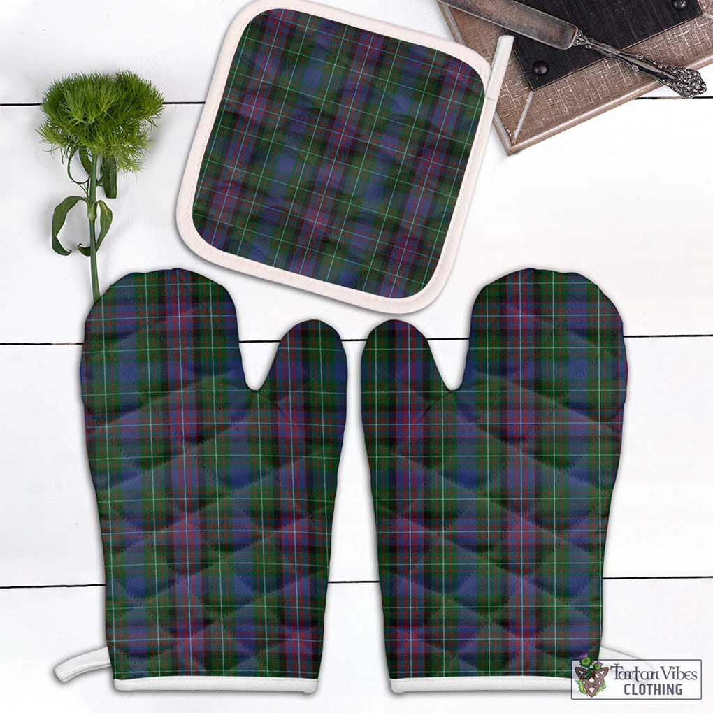 Rankin Tartan Combo Oven Mitt & Pot-Holder Combo 1 Oven Mitt & 1 Pot-Holder White - Tartan Vibes Clothing