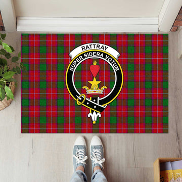 Rattray Tartan Door Mat with Family Crest