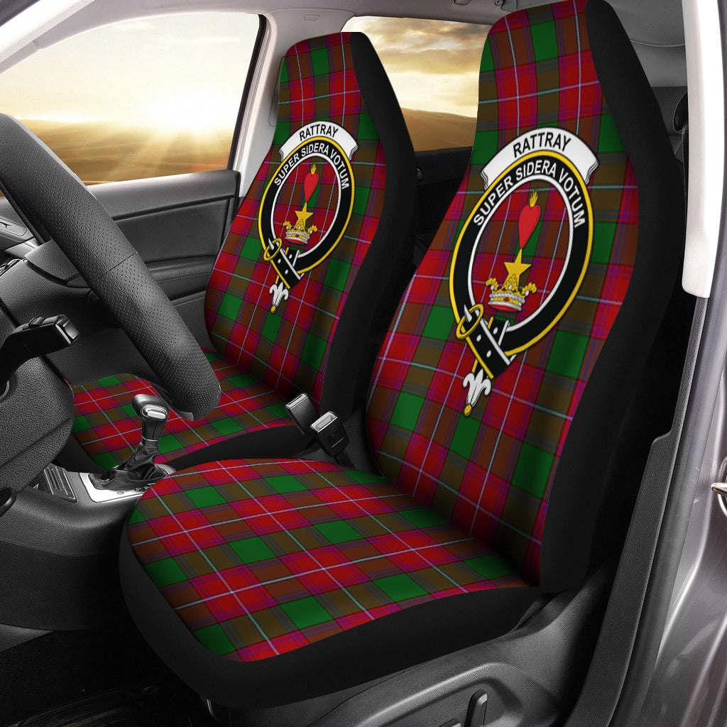 Rattray Tartan Car Seat Cover with Family Crest One Size - Tartan Vibes Clothing