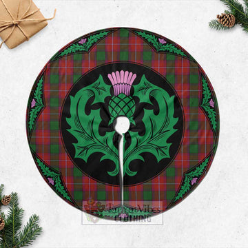 Rattray Tartan Christmas Tree Skirt Scottish Thistle Style