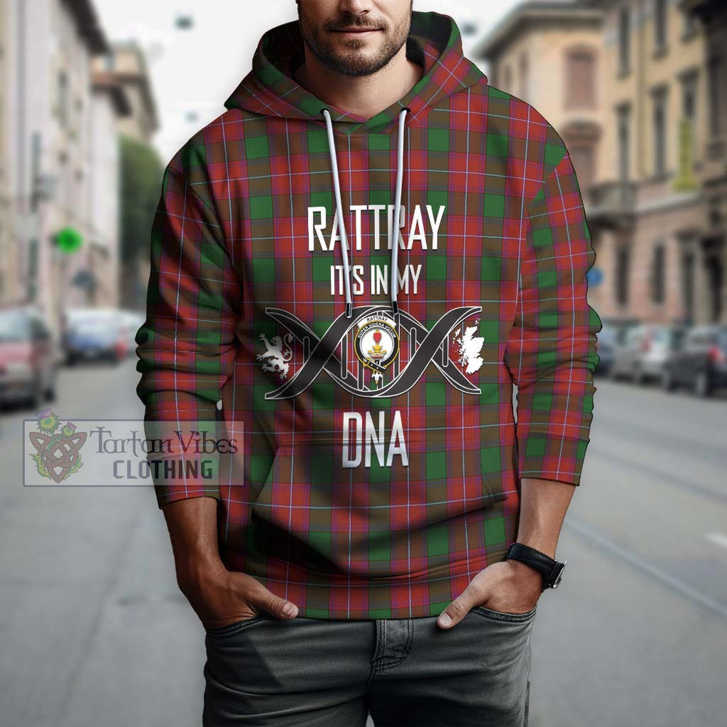 Rattray Tartan Hoodie with Family Crest DNA In Me Style Pullover Hoodie - Tartanvibesclothing Shop