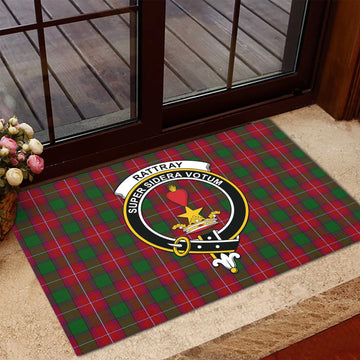 Rattray Tartan Door Mat with Family Crest