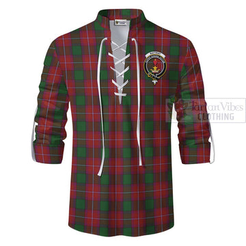 Rattray Tartan Ghillie Kilt Shirt with Family Crest Celtic Skull Style