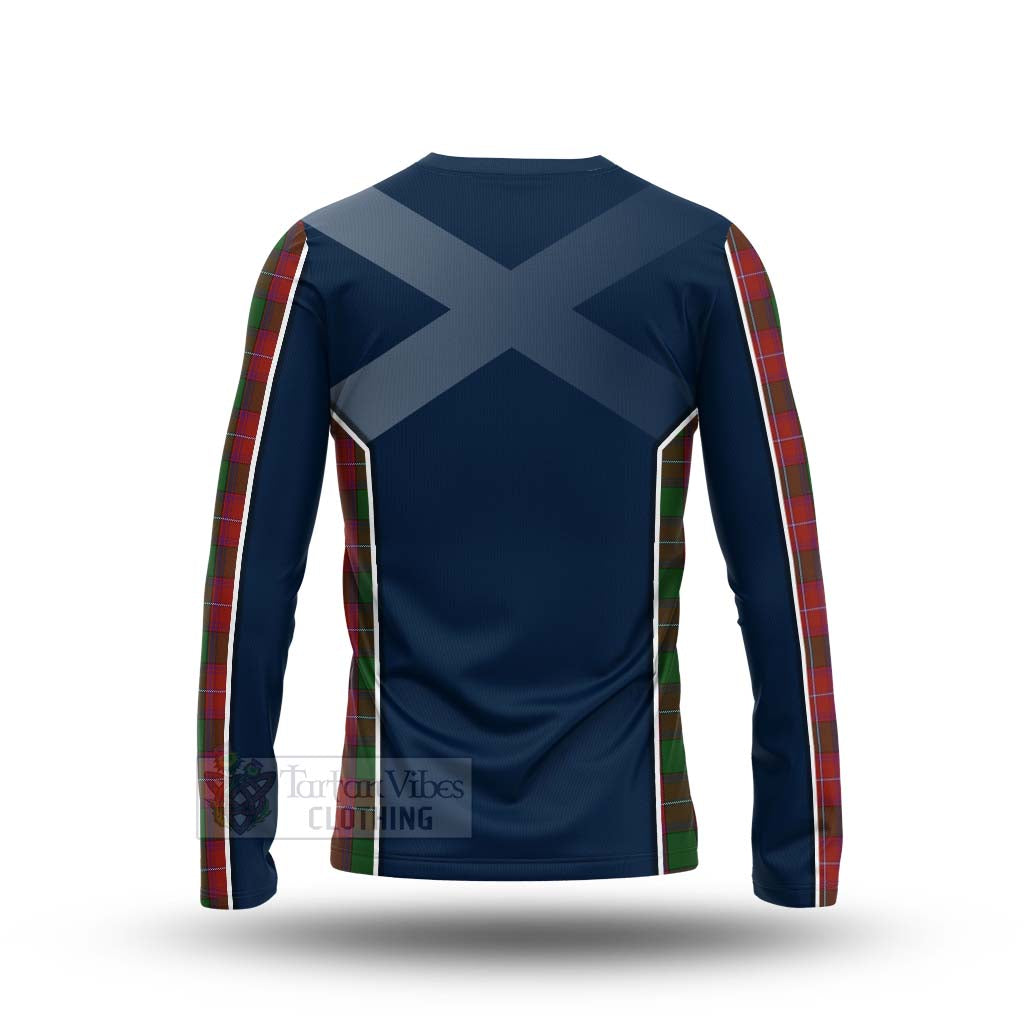 Tartan Vibes Clothing Rattray Tartan Long Sleeve T-Shirt with Family Crest and Scottish Thistle Vibes Sport Style