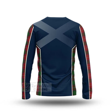 Rattray Tartan Long Sleeve T-Shirt with Family Crest and Scottish Thistle Vibes Sport Style