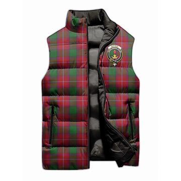 Rattray Tartan Sleeveless Puffer Jacket with Family Crest