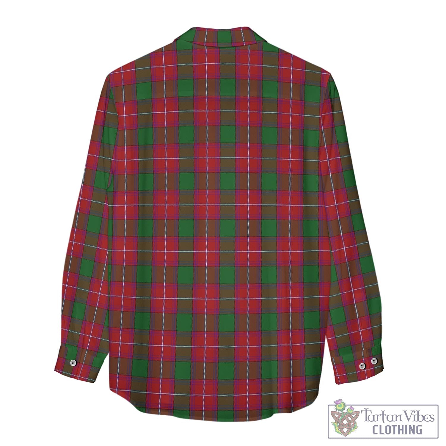 Tartan Vibes Clothing Rattray Tartan Womens Casual Shirt with Family Crest