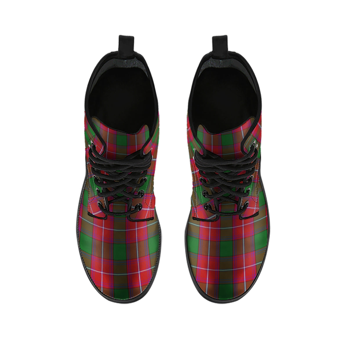 Rattray Tartan Leather Boots - Tartan Vibes Clothing