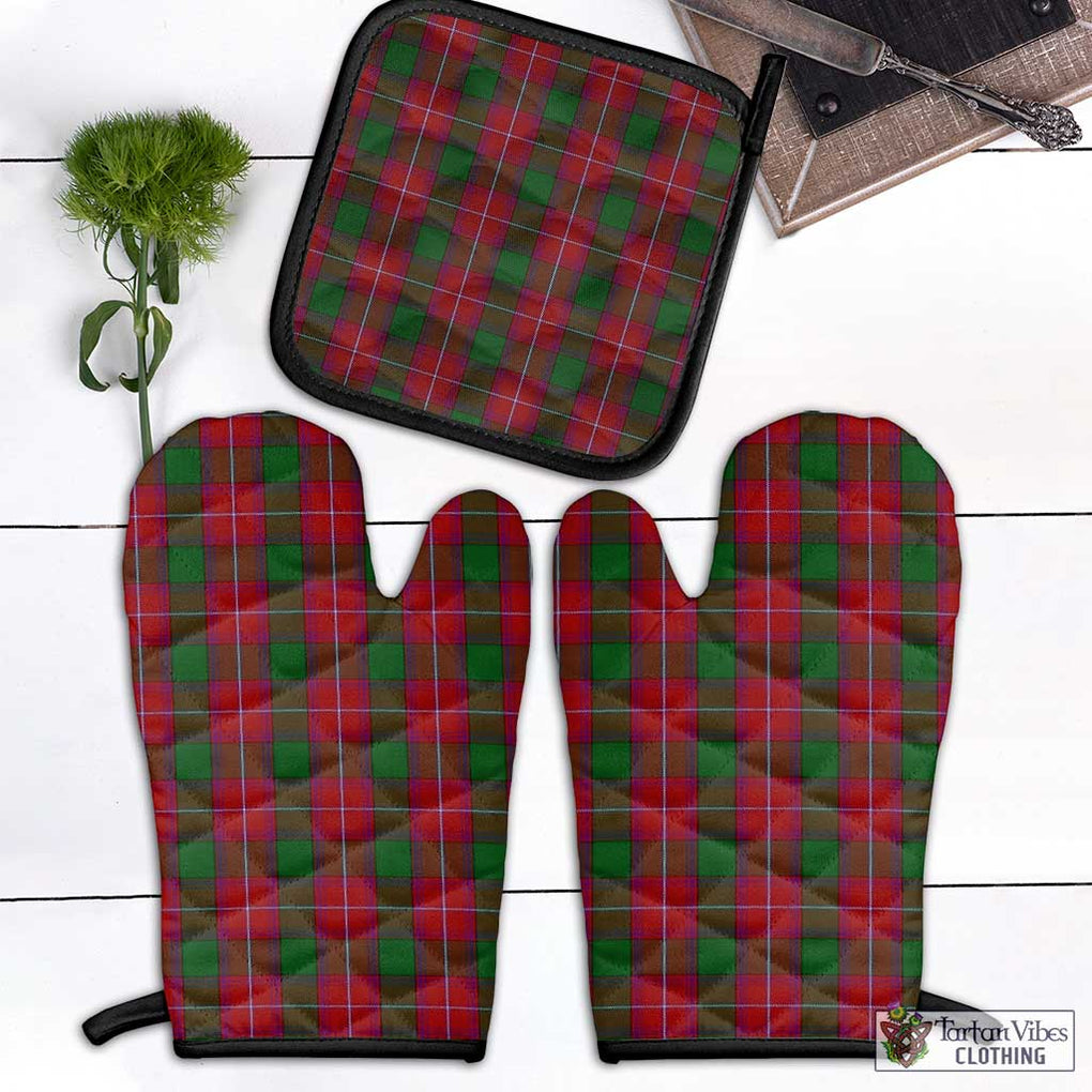 Rattray Tartan Combo Oven Mitt & Pot-Holder Black - Tartan Vibes Clothing