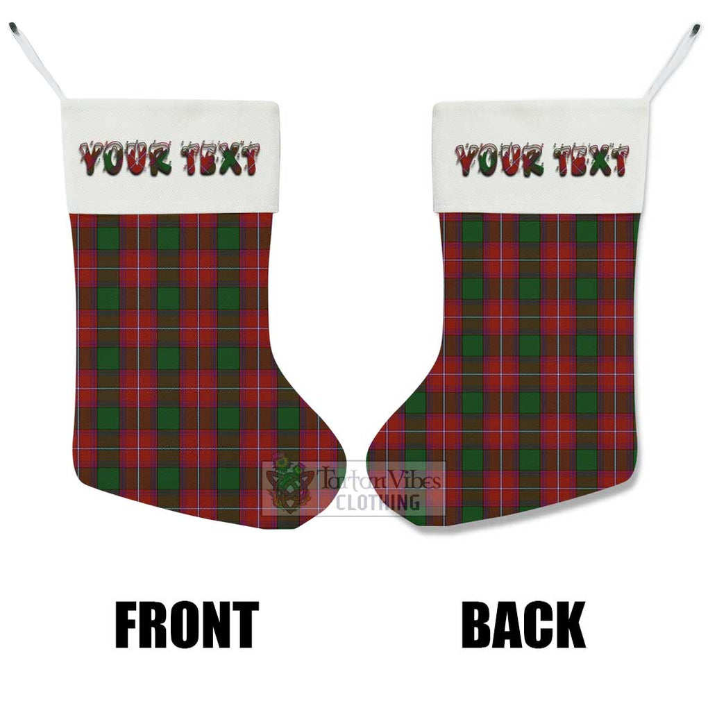 Tartan Vibes Clothing Rattray Tartan Christmas Stocking with Personalized Text