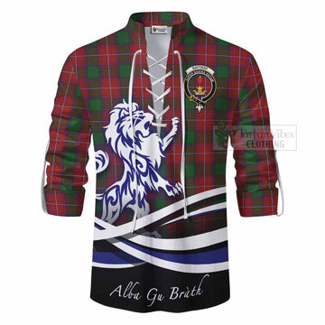 Rattray Tartan Ghillie Kilt Shirt with Alba Gu Brath Regal Lion Emblem