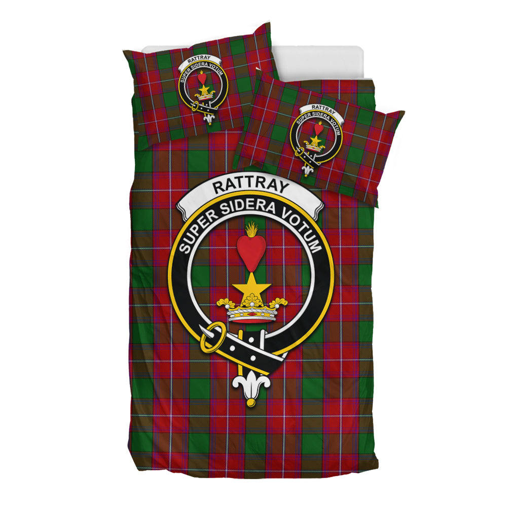 Rattray Tartan Bedding Set with Family Crest - Tartan Vibes Clothing