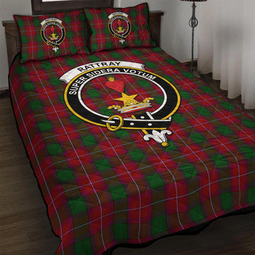 Rattray Tartan Quilt Bed Set with Family Crest