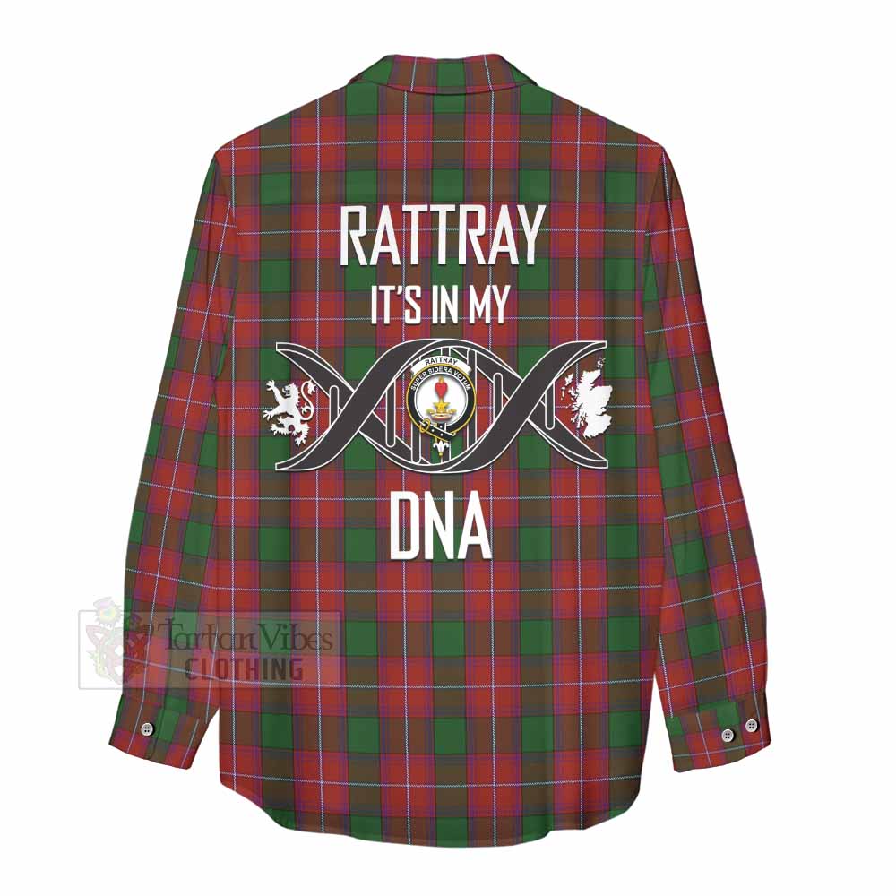 Tartan Vibes Clothing Rattray Tartan Women's Casual Shirt with Family Crest DNA In Me Style