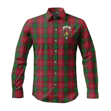 Rattray Tartan Long Sleeve Button Up Shirt with Family Crest