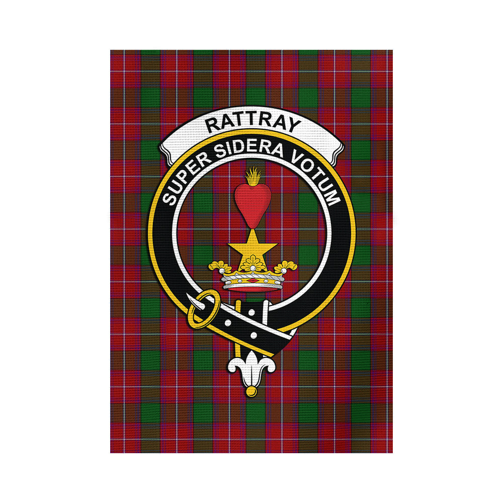 Rattray Tartan Garden Flag with Family Crest - Tartan Vibes Clothing