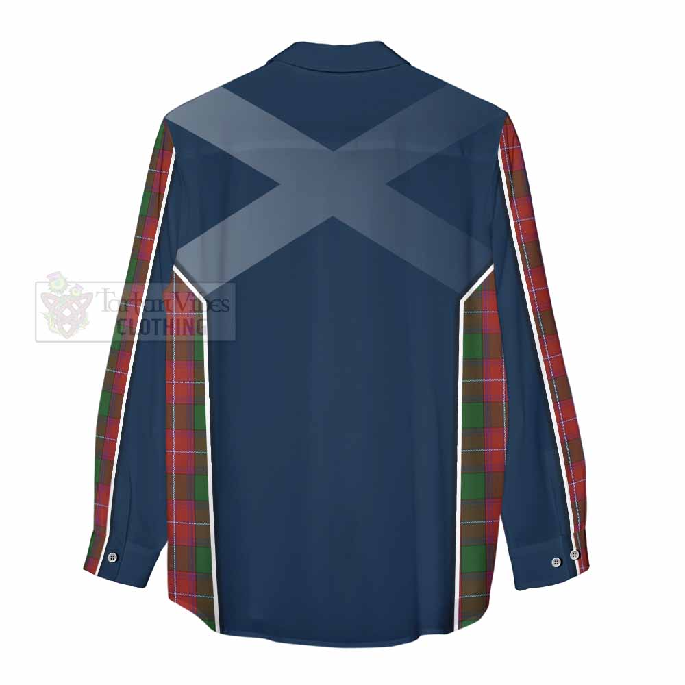 Tartan Vibes Clothing Rattray Tartan Women's Casual Shirt with Family Crest and Lion Rampant Vibes Sport Style