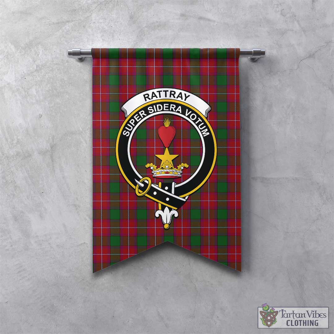 Rattray Tartan Gonfalon, Tartan Banner with Family Crest – Tartan Vibes ...