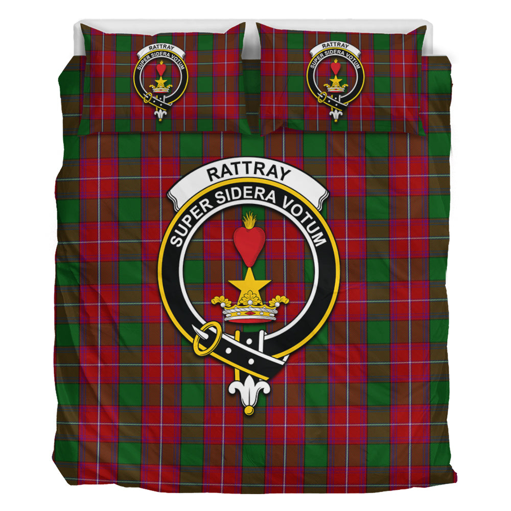 Rattray Tartan Bedding Set with Family Crest - Tartan Vibes Clothing