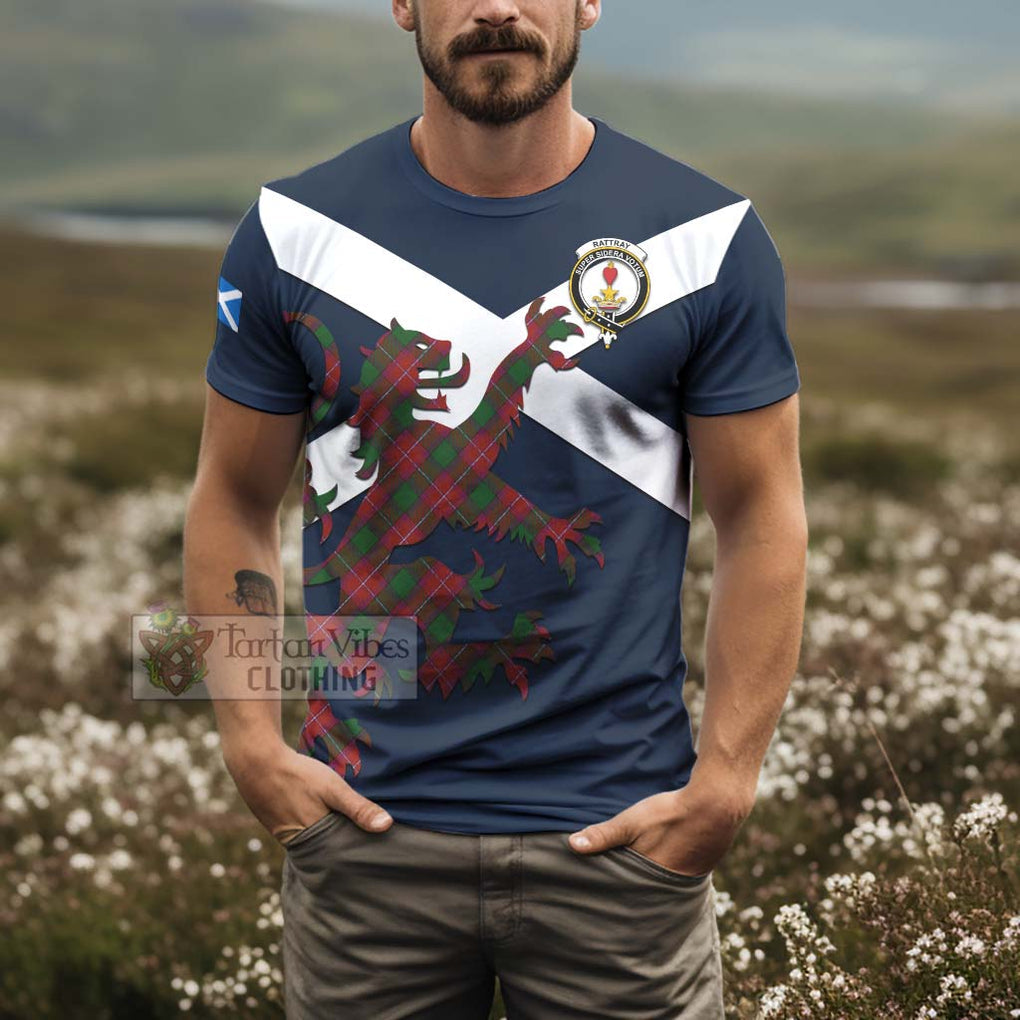 Tartan Vibes Clothing Rattray Tartan Lion Rampant T-Shirt – Proudly Display Your Heritage with Alba Gu Brath and Clan Name