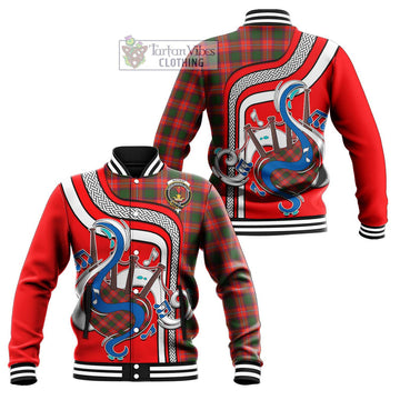 Rattray Modern Tartan Baseball Jacket with Epic Bagpipe Style