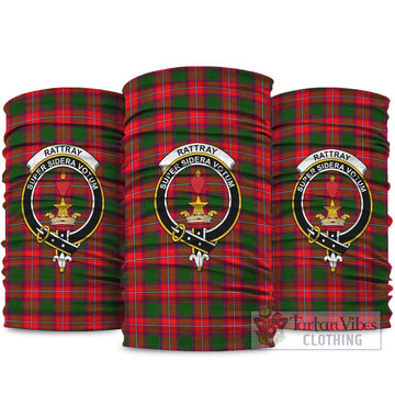 Rattray Modern Tartan Neck Gaiters, Tartan Bandanas, Tartan Head Band with Family Crest