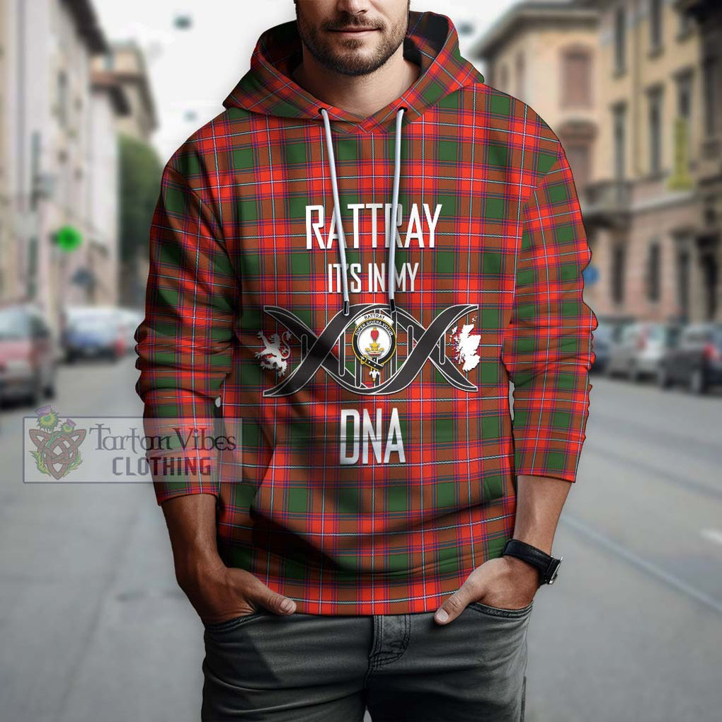 Rattray Modern Tartan Hoodie with Family Crest DNA In Me Style Pullover Hoodie - Tartanvibesclothing Shop